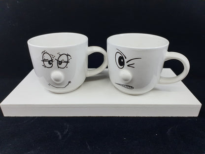Théière avec soucoupe & tasses - Smiley (6 tasses)
