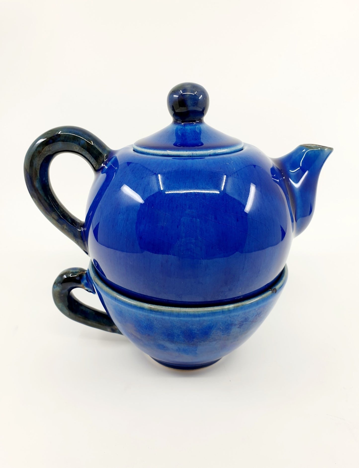 Théière & tasse - Bleu intense