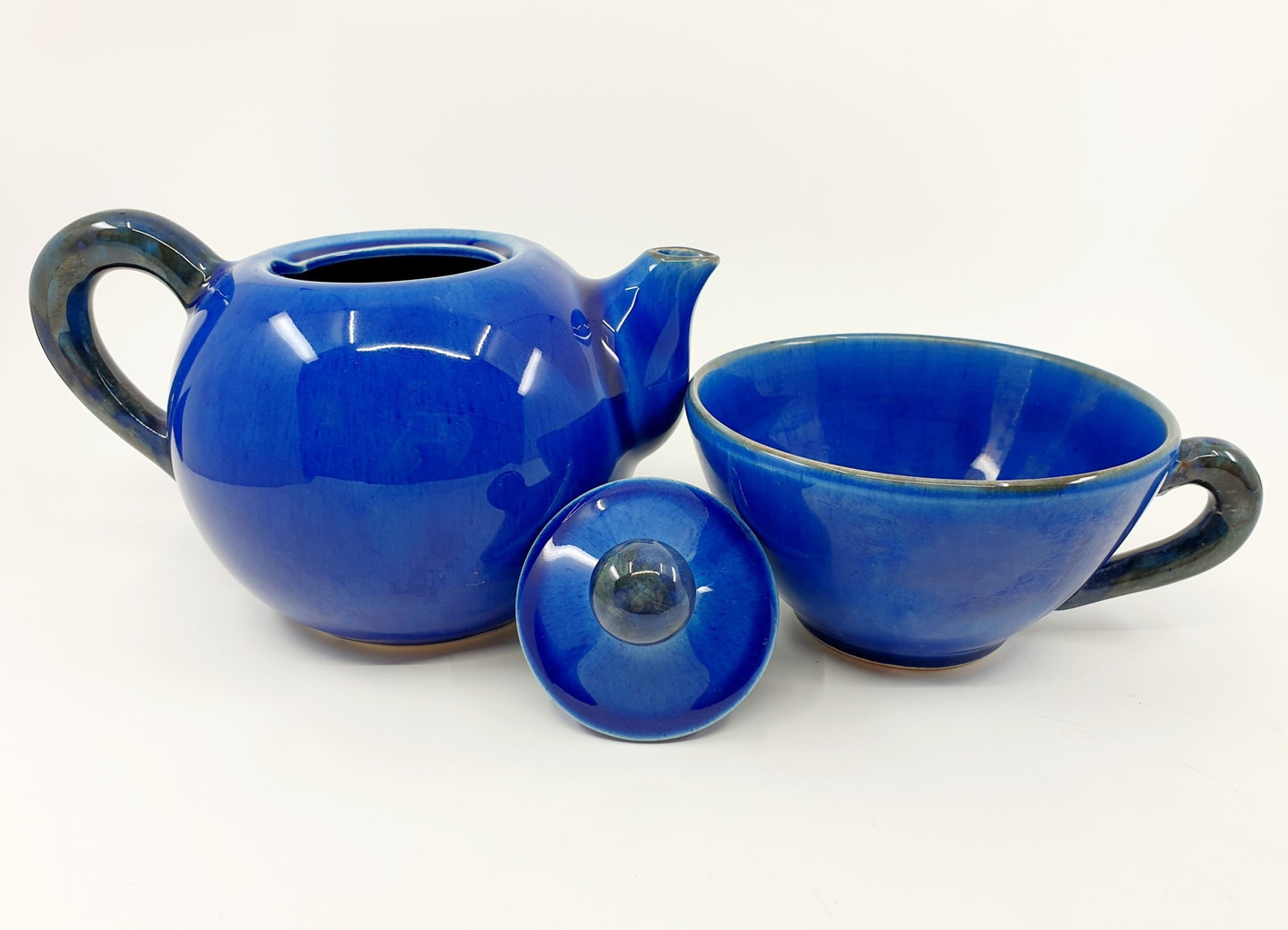 Théière & tasse - Bleu intense