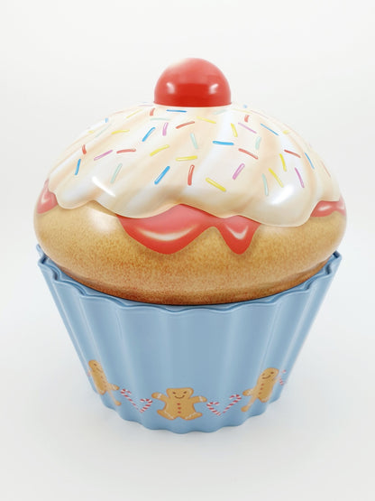 Boîte à biscuits cupcake - vermicelles colorés