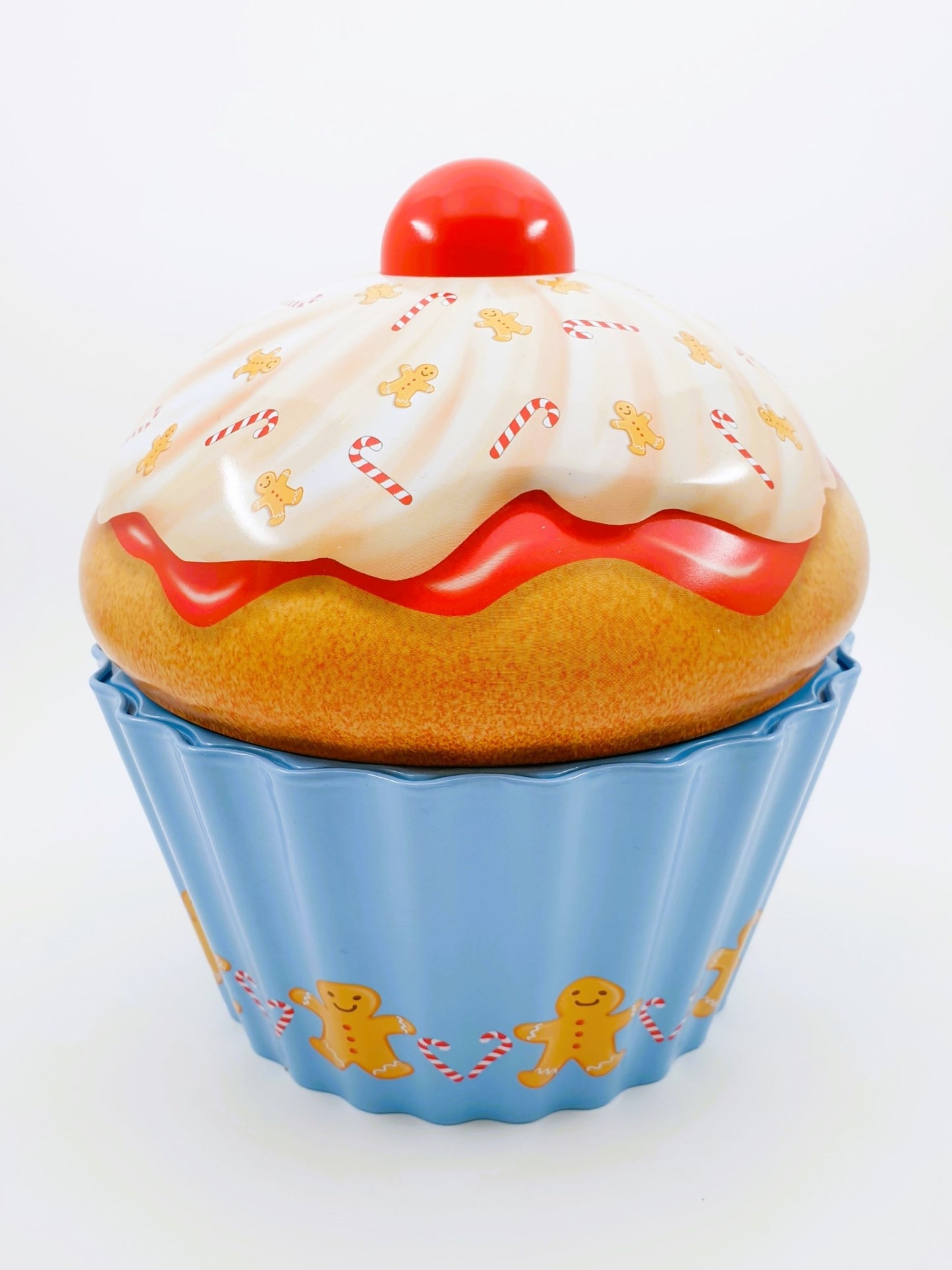 Boîte à biscuits cupcake - bonhomme en pain d'épice