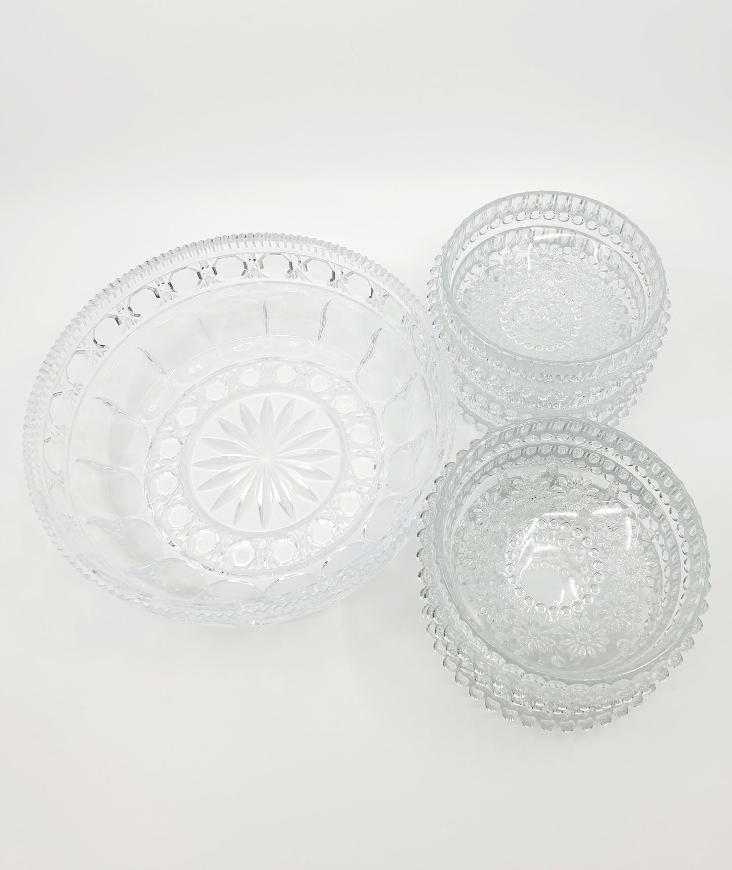 Saladier (1 pièce) avec coupelle à dessert (6 pièces)