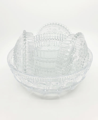 Saladier (1 pièce) avec coupelle à dessert (6 pièces)