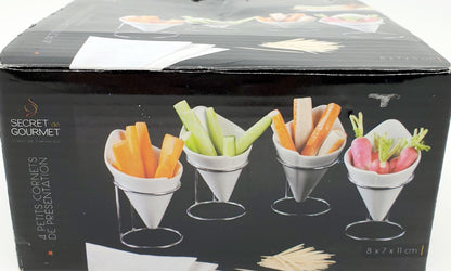 Petits cornets de présentation (4 pièces)