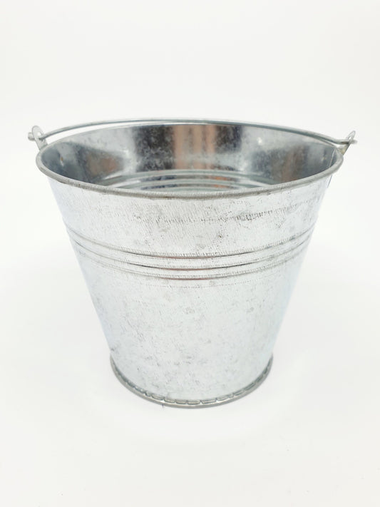 Cache-pot seau en alu