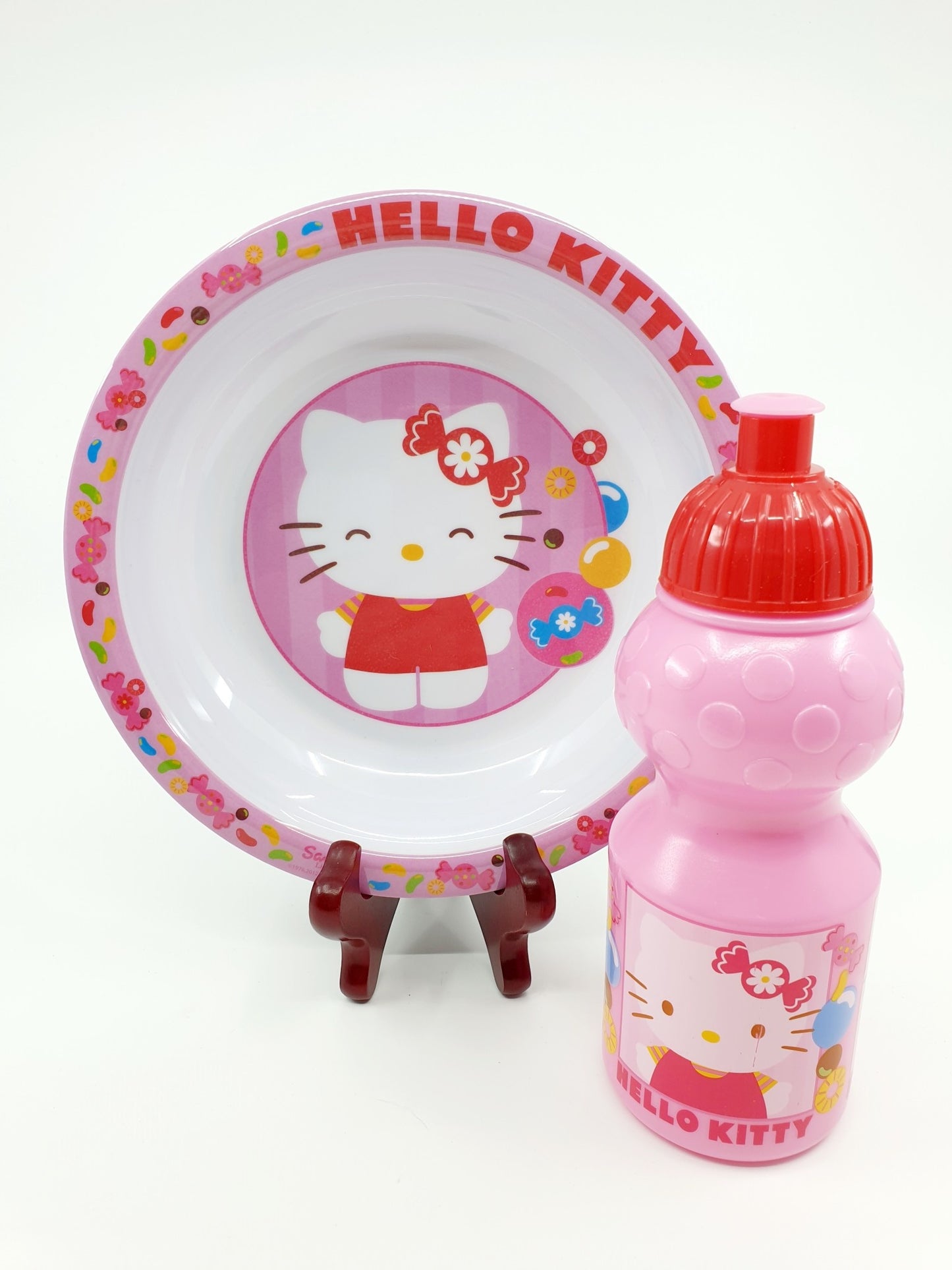 Assiette & gourde - Hello Kitty