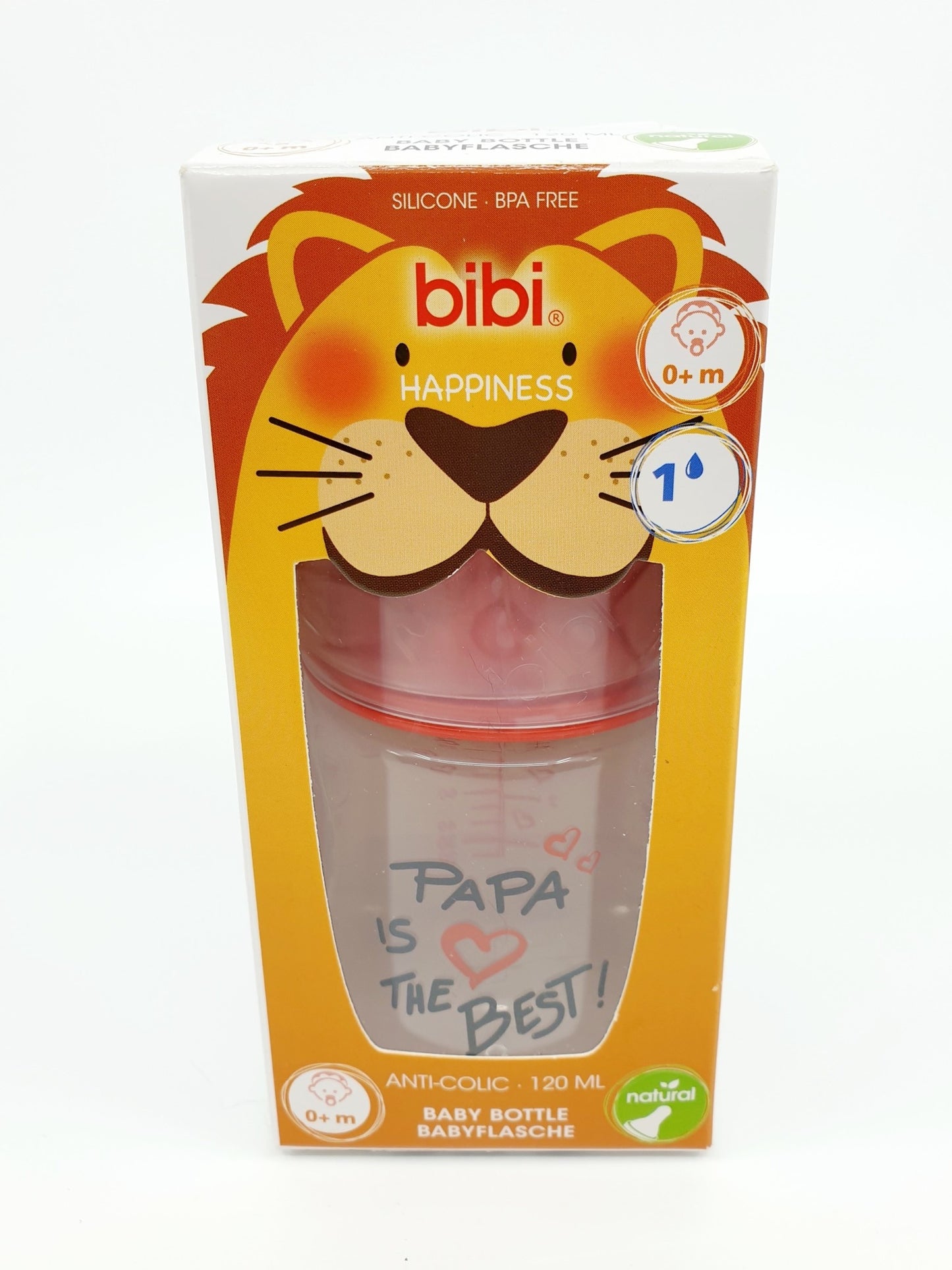 Biberon anti-colique, 120 ml - Papa is the best