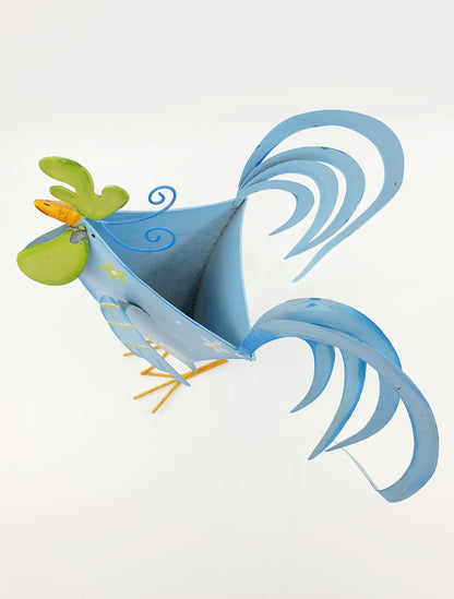 Poule décorative d'extérieur, cache-pot