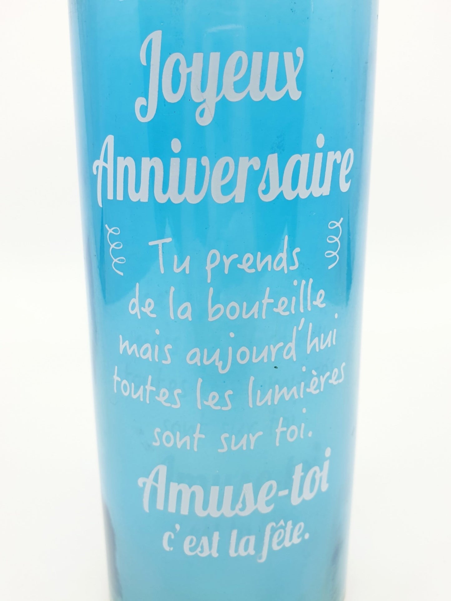 Bouteille lumineuse - Joyeux anniversaire