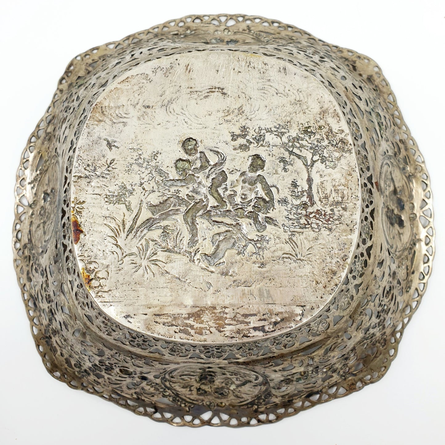 Plat à fruits vintage