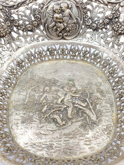 Plat à fruits vintage