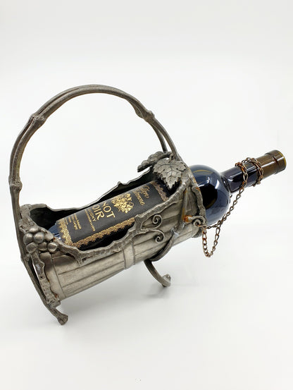 Porte-bouteille en étain
