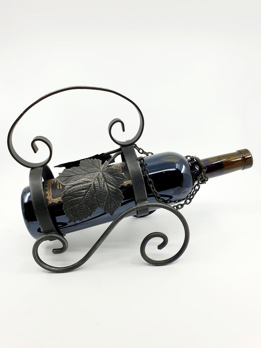 Porte-bouteille en fer forgé