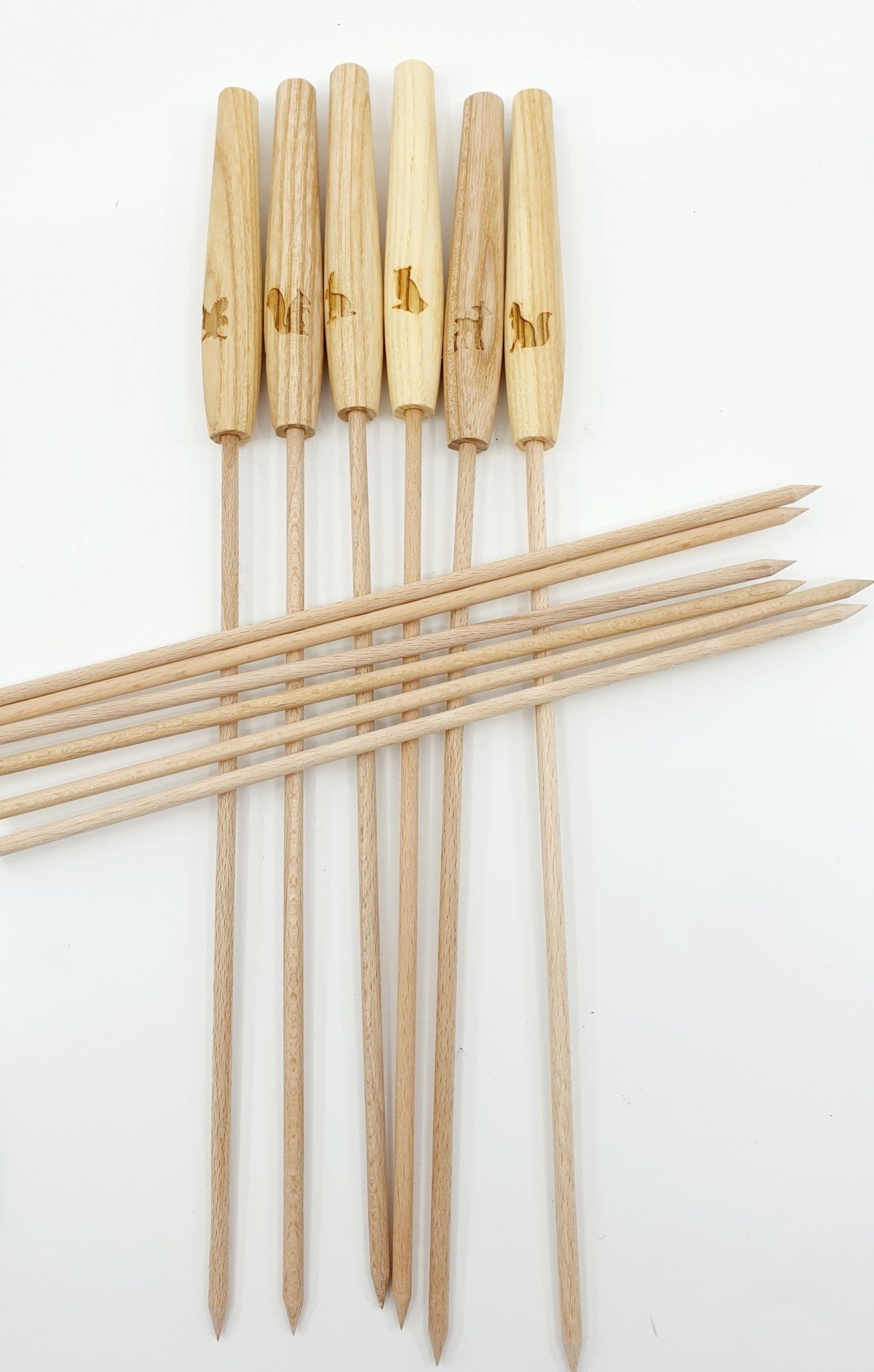 Brochettes à fondue en bois (6 pièces)