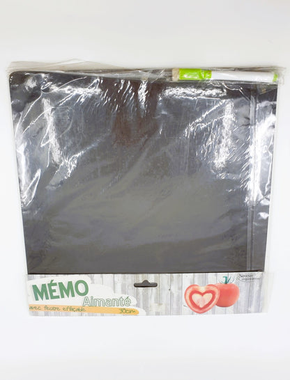 Mémo aimanté avec feutre effaçable