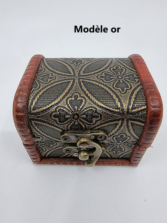 Petit coffre en bois - Or