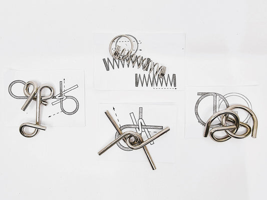 Casse-tête en métal avec notice (1 pièce)