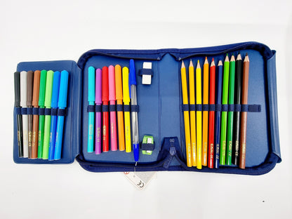 Trousse scolaire - Dinosaure (31 pièces)