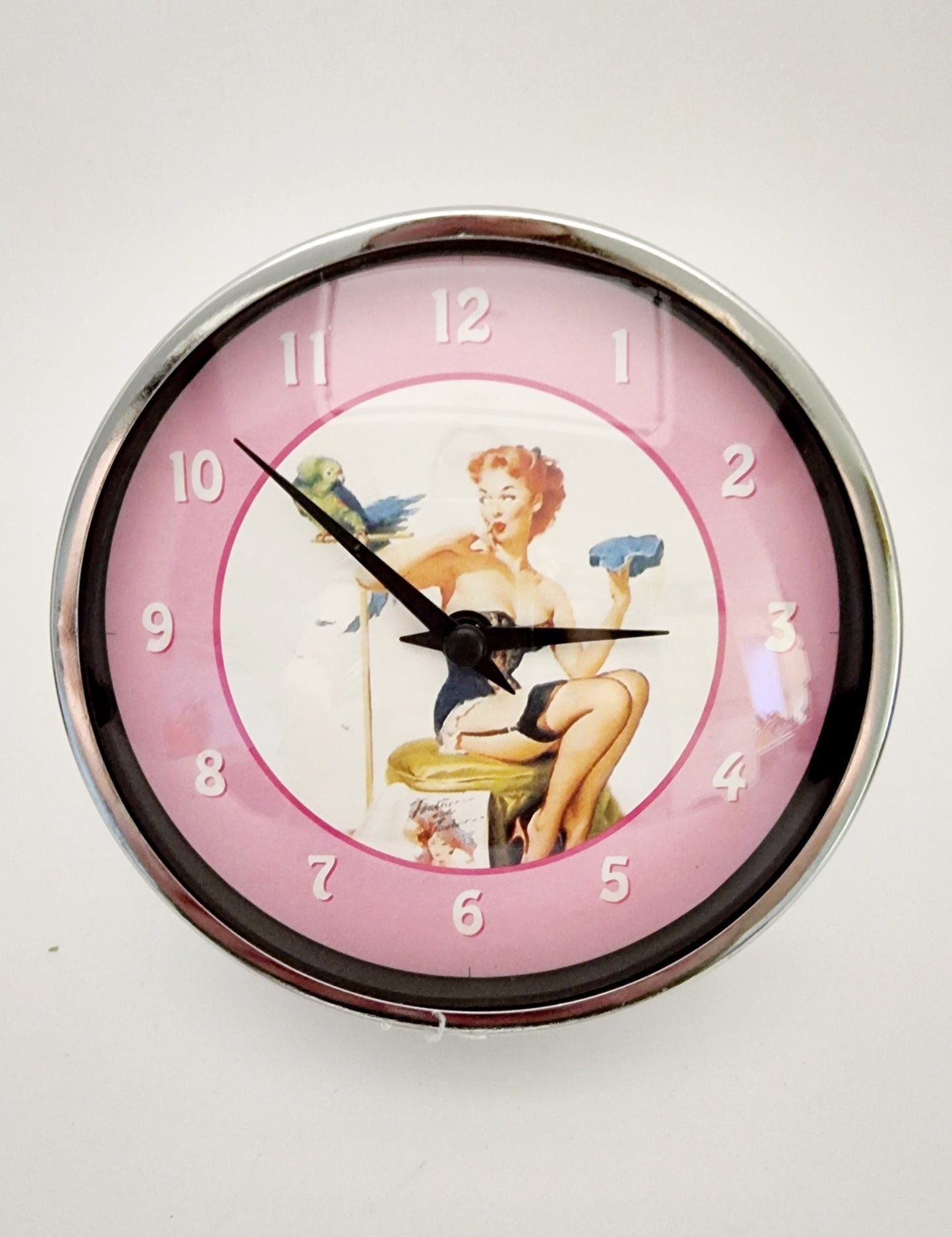 Horloge  rétro - modèle rose