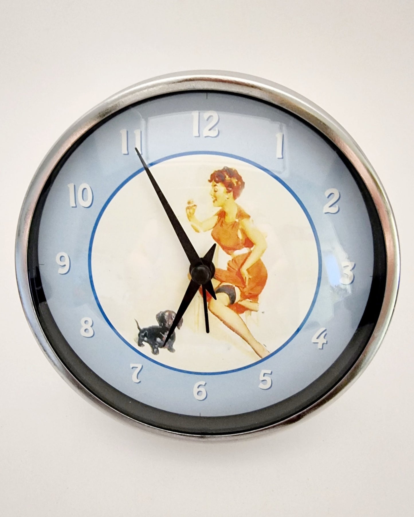 Horloge  rétro - modèle bleu