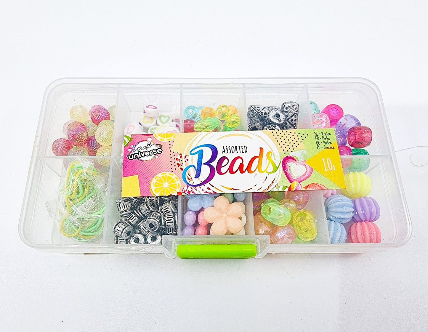 Assortiment de perles pour bijoux - Box verte