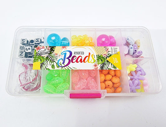 Assortiment de perles pour bijoux - Box rose