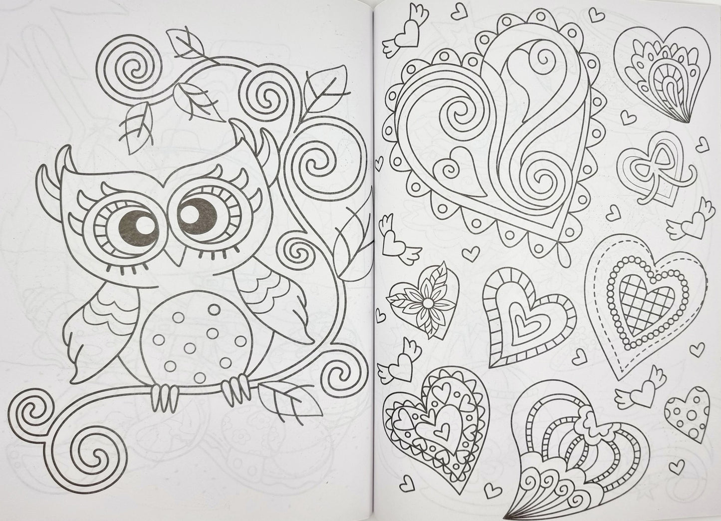 Livre de coloriage - rose