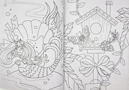 Livre de coloriage - rose