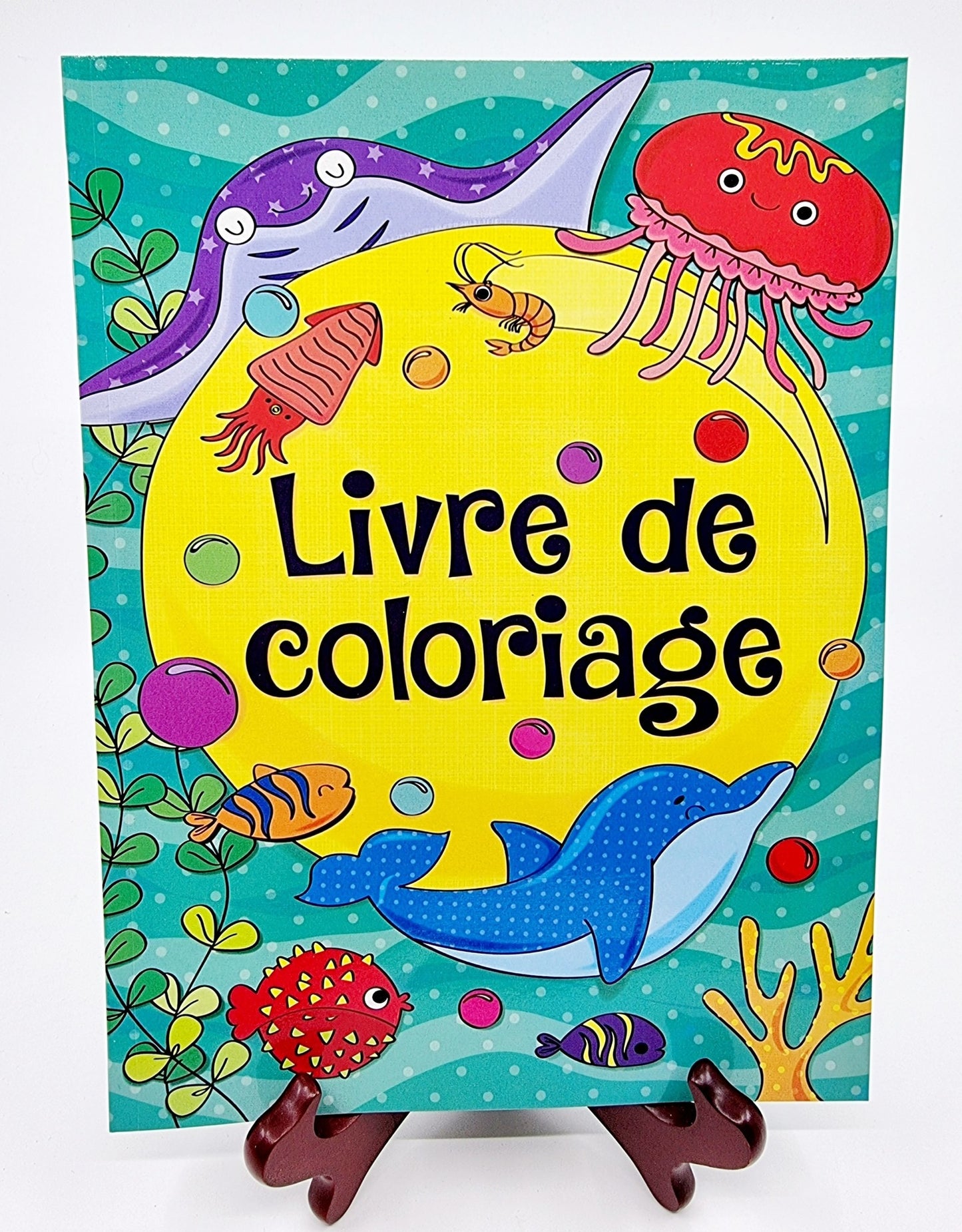 Livre de coloriage - turquoise