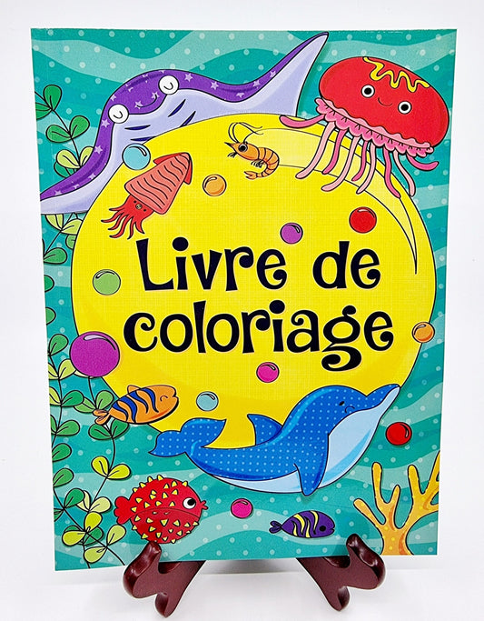 Livre de coloriage - turquoise