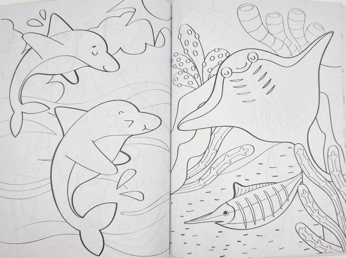 Livre de coloriage - turquoise