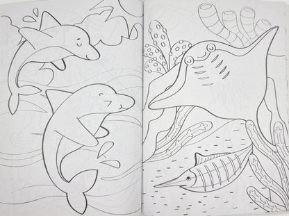 Livre de coloriage - turquoise