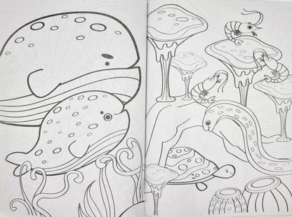 Livre de coloriage - turquoise