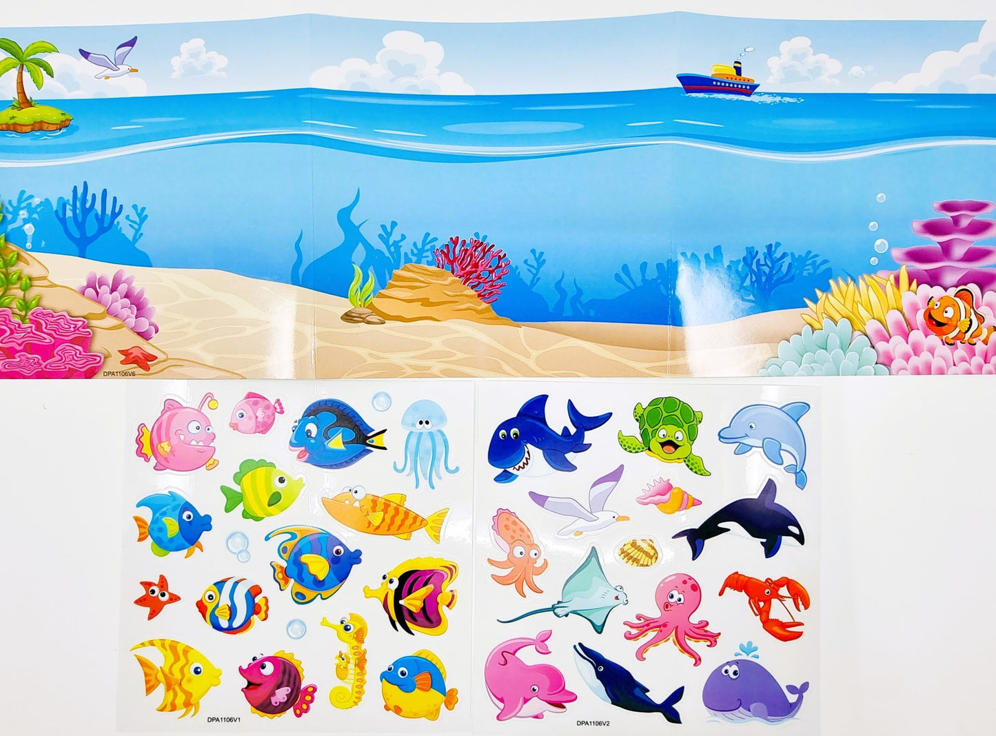 Livre dépliant avec stickers - Garçon