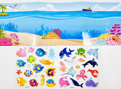 Livre dépliant avec stickers - Garçon