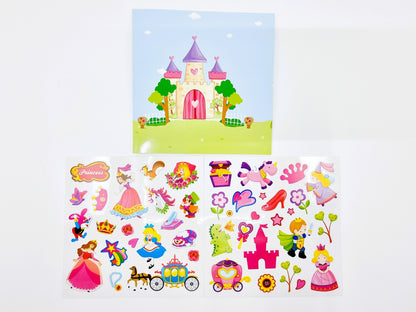 Livre dépliant avec stickers - Fille