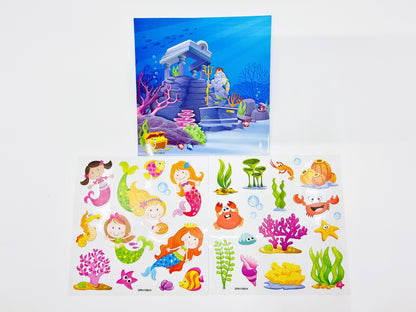 Livre dépliant avec stickers - Fille