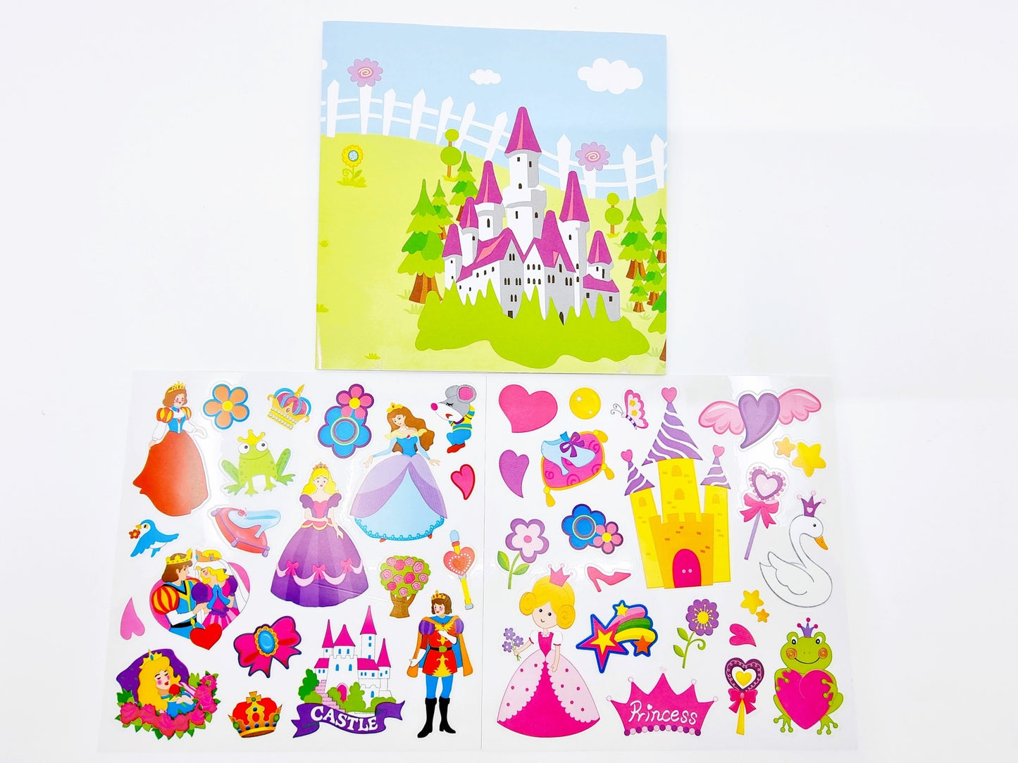 Livre dépliant avec stickers - Fille