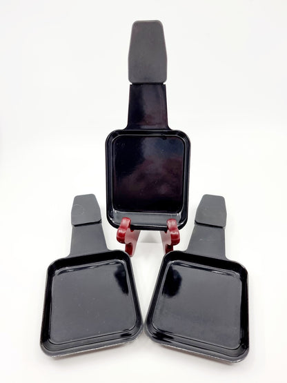 Poêlons à raclette - manche long (3 pièces)