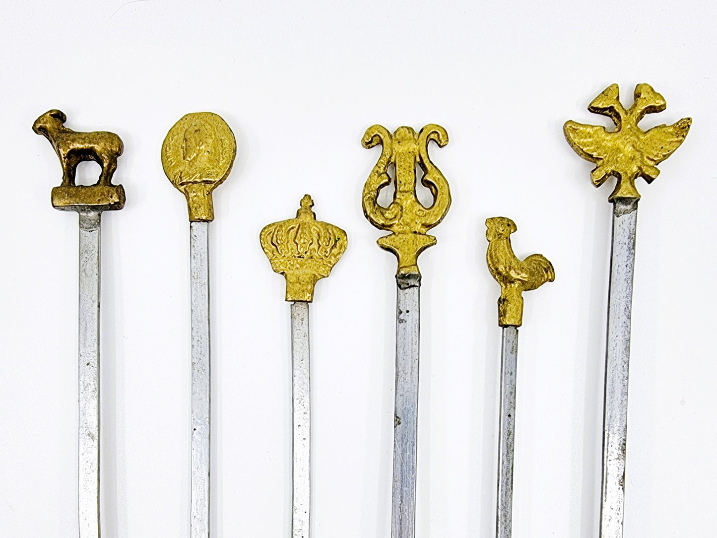 Hâtelets en acier (6 pièces)