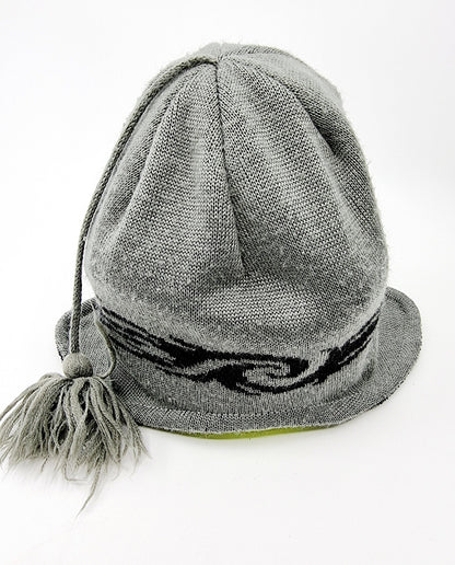 Bonnet cache-oreille gris & noir