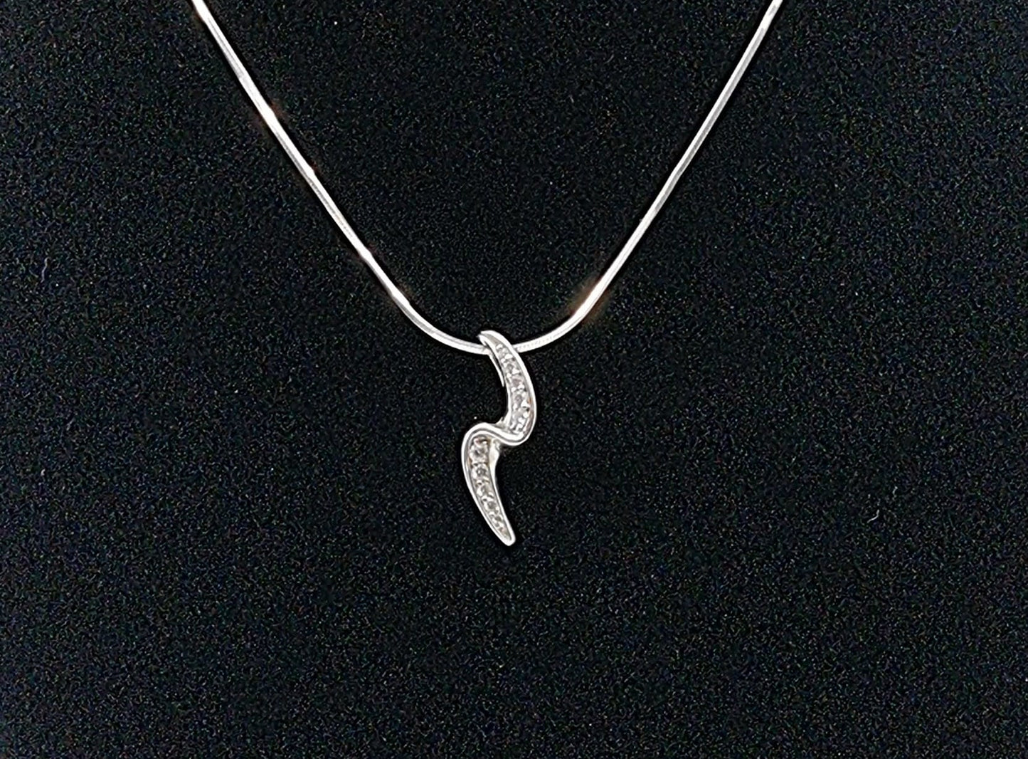Collier en argent - éclair