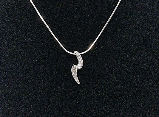 Collier en argent - éclair