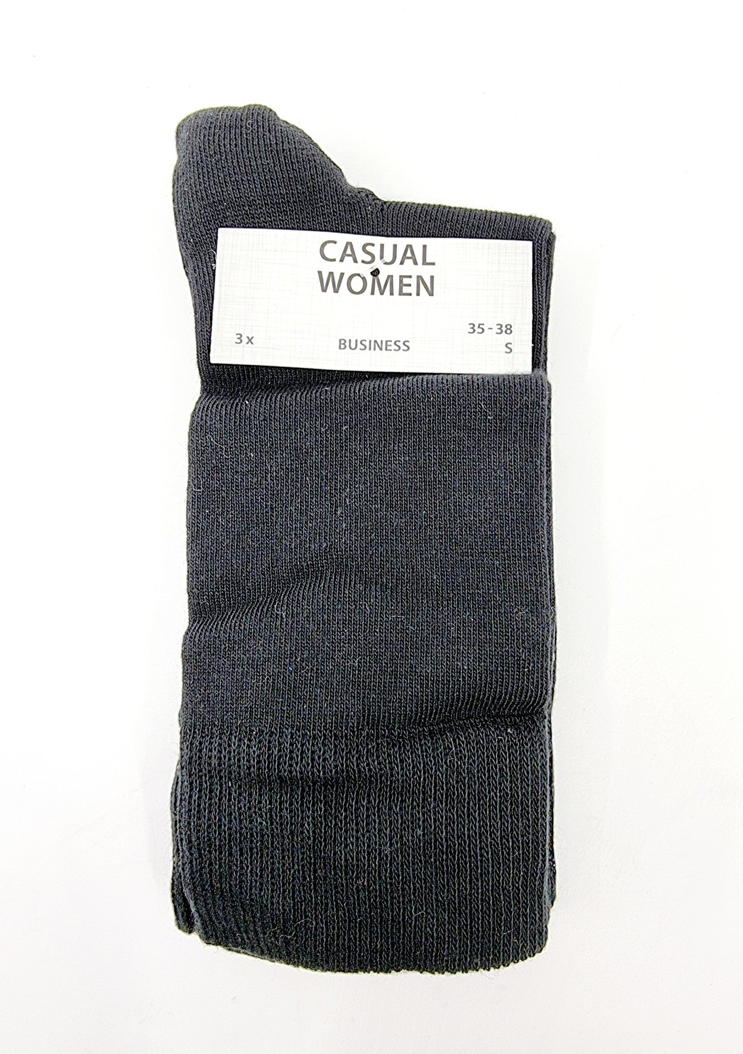 Chaussette business noir, 3 pièces (SIZE : 35-38)