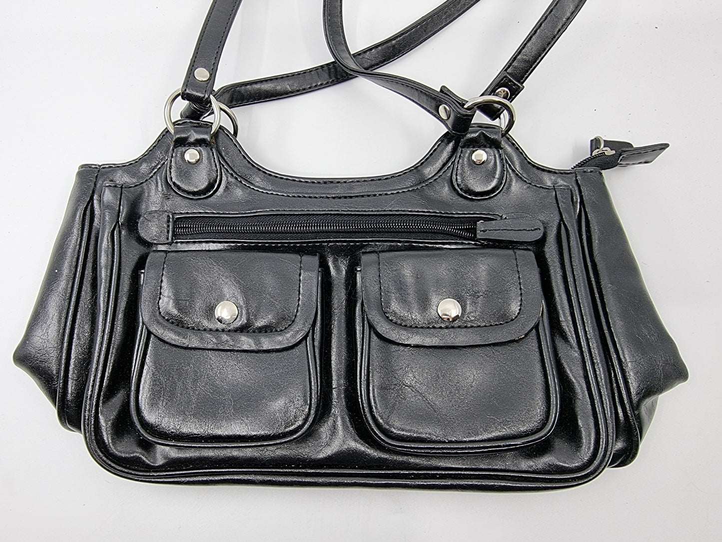Sac noir simili cuir