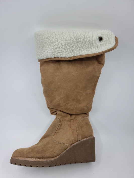 Bottes compensées à fourrure - pointure 41