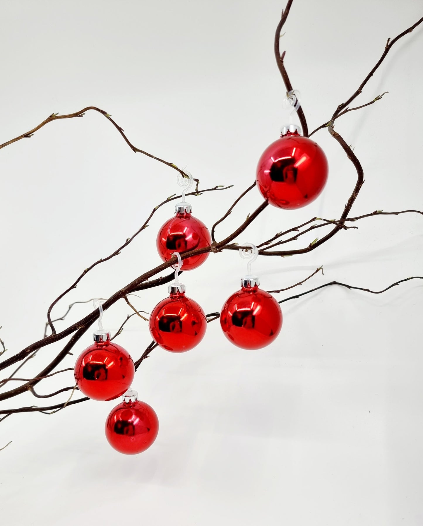 Boule de Noël - Rouge (8 pièces)