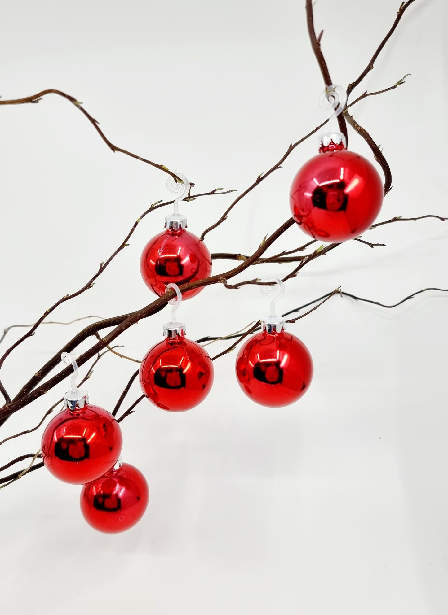 Boule de Noël - Rouge (8 pièces)