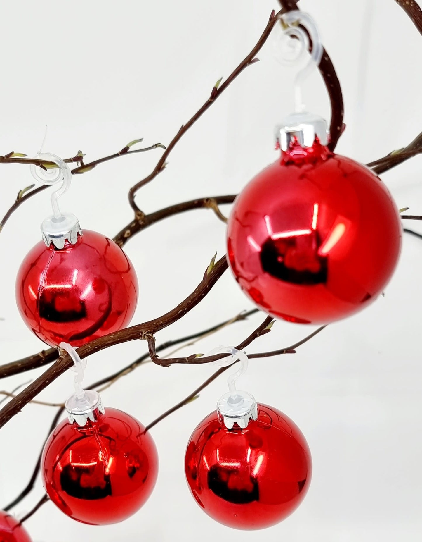 Boule de Noël - Rouge (8 pièces)