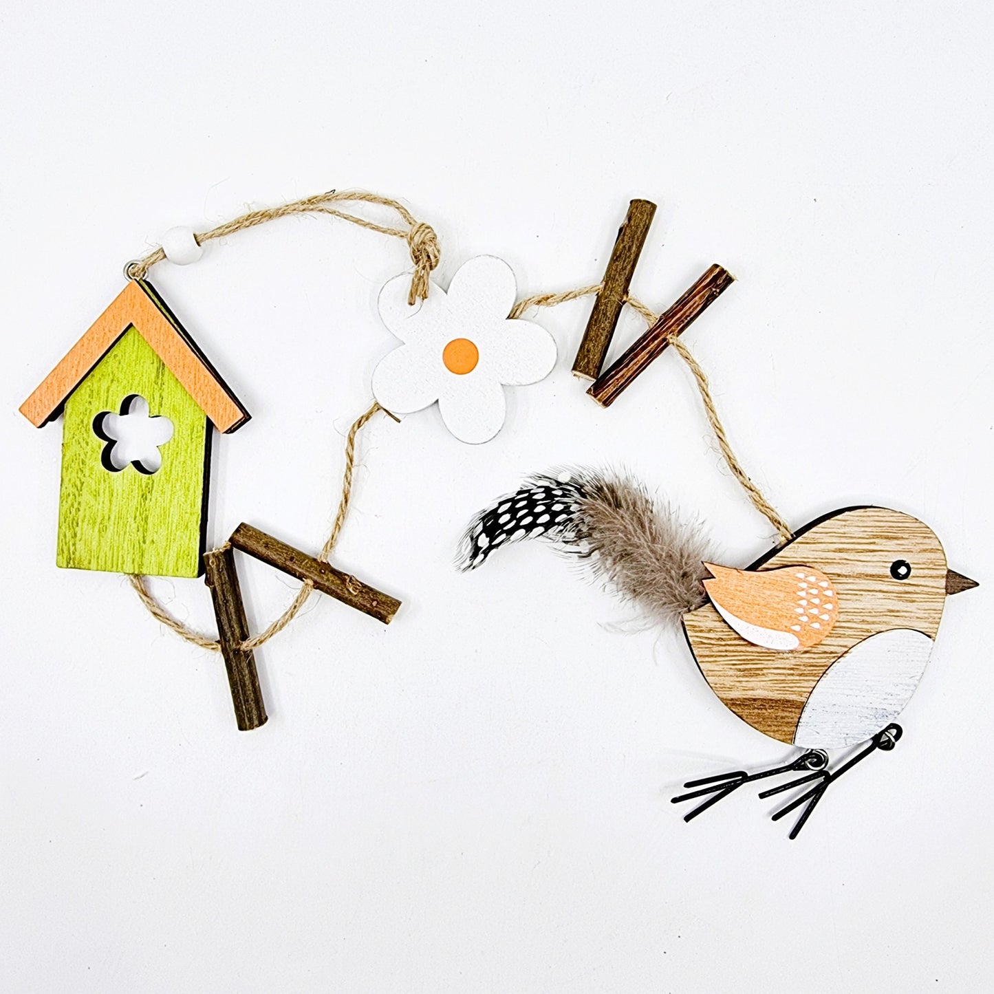 Guirlande - Oiseau et son nichoir